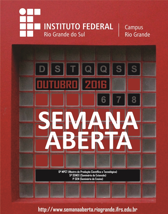 SEMANA ABERTA 2016 IFRS-RG - cartaz 2a menor